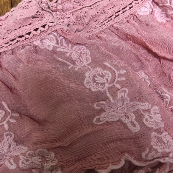 Zara Pink Flowy Cropped Tank - Picture 4 of 5